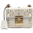 Gucci Padlock Shoulder Bag White With Pearls