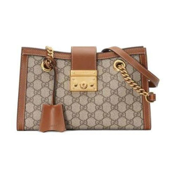 Gucci Padlock Small Shoulder Bag Brown