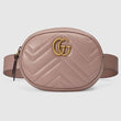Gucci GG Marmont Matelassé Leather Belt Bag Pink