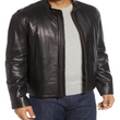 Lambskin Leather Moto Jacket