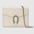 Gucci Dionysus Mini Leather Chain Bag White