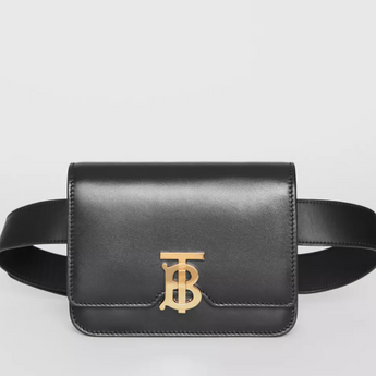 Burberry Belted Leather TB Bag Black