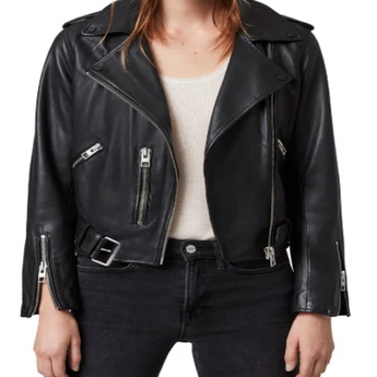 Balfern Leather Biker Jacket