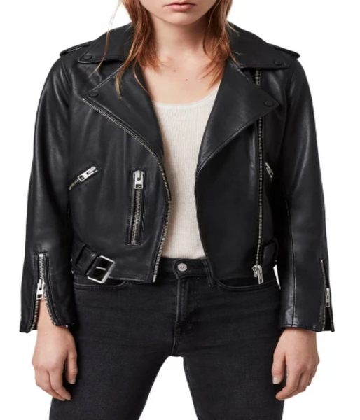 Balfern Leather Biker Jacket
