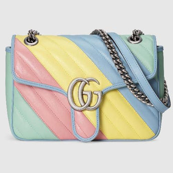 Gucci GG Marmont Small Shoulder Bag Multicolored Pastel
