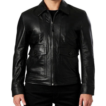 BLACK LEATHER JACKET
