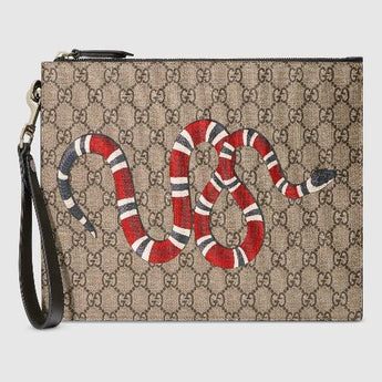 Gucci Bestiary Pouch with Kingsnake