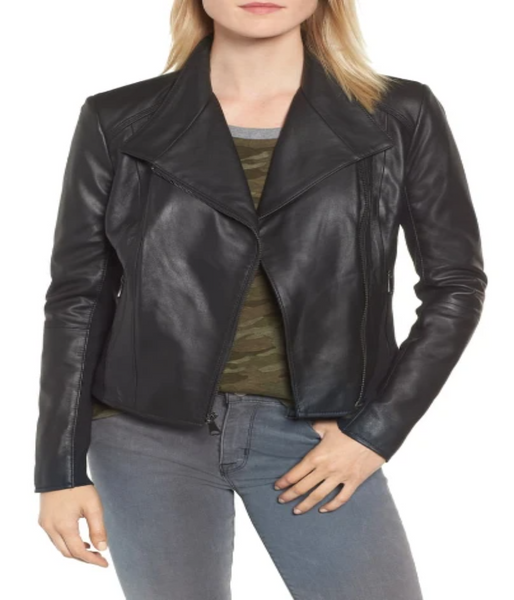 Collar Leather Jacket