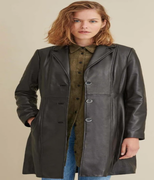 Nora Button Down Lamb Trench