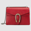Gucci Dionysus Small Shoulder Bag Hibiscus Red Leather