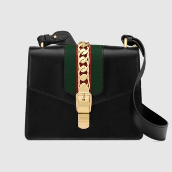 Gucci Sylvie Small Shoulder Bag Black