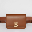 Burberry Belted Leather TB Bag Brown