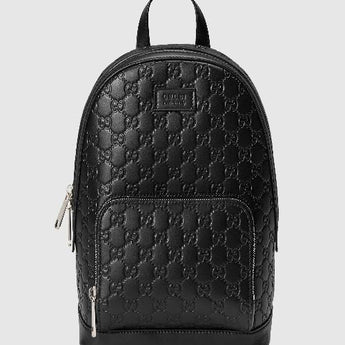 Gucci Signature Leather Backpack Black