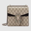 Gucci Dionysus GG Supreme Mini Bag Beige Black