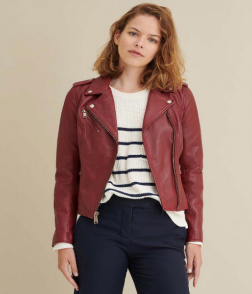 Madeline Asymmetrical Leather Jacket