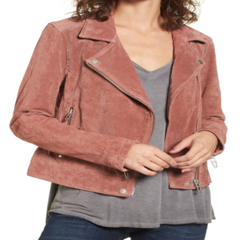Suede Moto Jacket