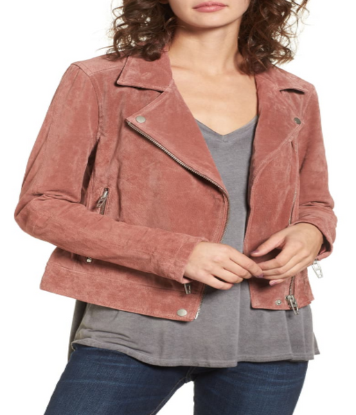 Suede Moto Jacket