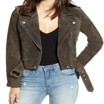 Suede Moto Jacket