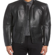 Bonded Leather Racing Jacket