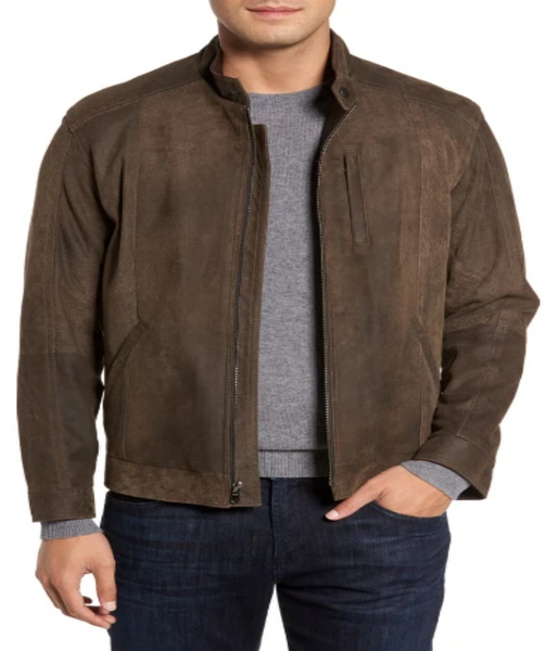 Suede Moto Jacket