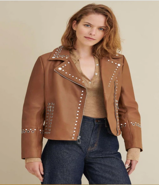 Bree Studded Leather Jacket