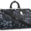 LV Keepall Bandoulière 50 Gray Pixel