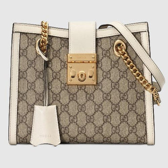 Gucci Padlock Small Shoulder Bag White