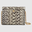 Gucci Ophidia Small Snakeskin Shoulder Bag Grey