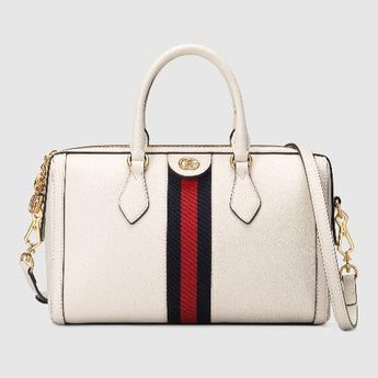 Gucci Ophidia Medium Top Handle Bag White