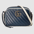 Gucci GG Marmont Matelassé Shoulder Bag Blue