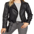 Samma Belted Leather Biker Jacket