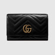 Gucci GG Marmont Chevron Continental Wallet Black