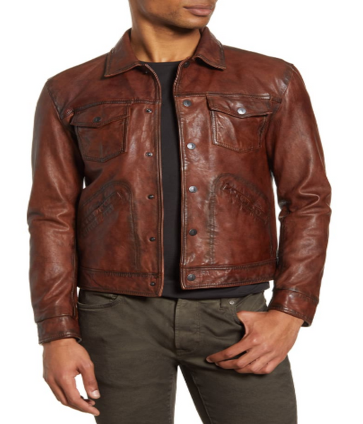 Star Leather Jacket