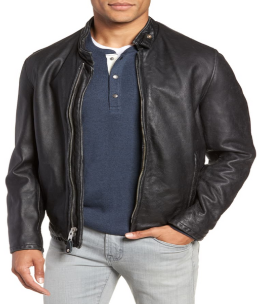 Café Leather Jacket