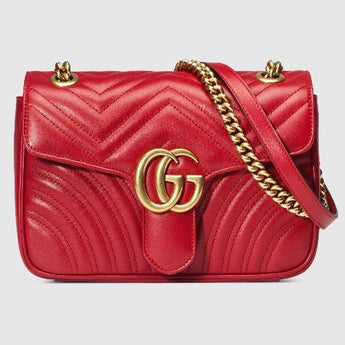 Gucci GG Marmont Small Shoulder Bag Red
