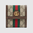 Gucci Ophidia GG French Flap Wallet