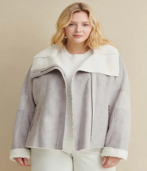 Plus Size Leather Jacket