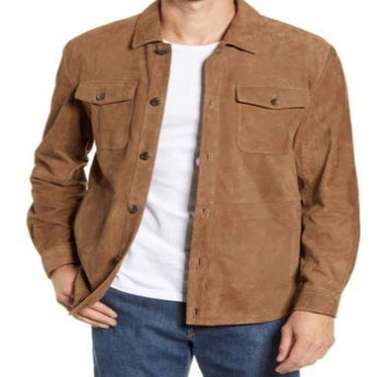 Suede Shirt Jacket