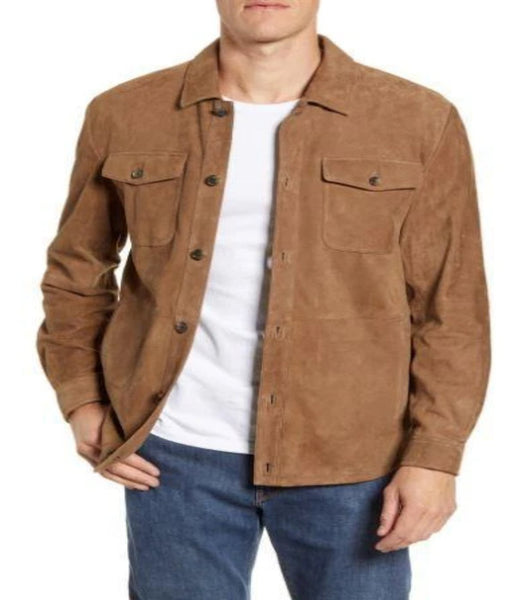 Suede Shirt Jacket