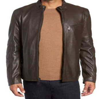 Quilted Leather Moto Jacket