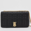 Burberry Medium Quilted Lambskin Lola Bag Black