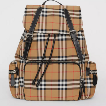 Burberry The Medium Rucksack in Vintage Check Nylon