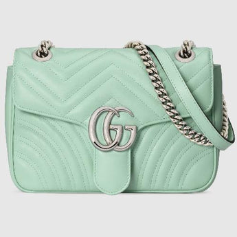 Gucci GG Marmont Small Shoulder Bag Pastel Green
