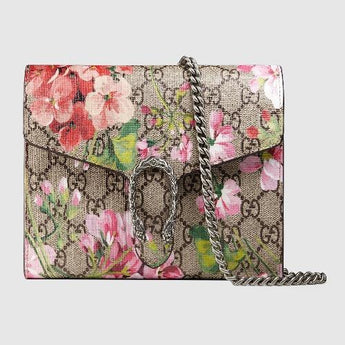Gucci Dionysus Blooms Print Mini Chain Bag