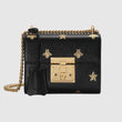 Gucci Padlock Bee Star Small Shoulder Bag Black