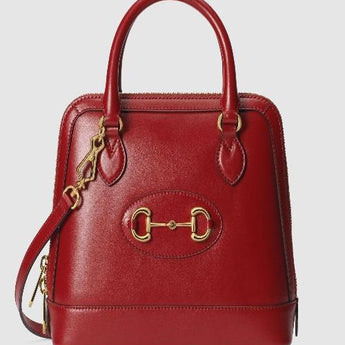 Gucci 1955 Horsebit Small Top Handle Bag Red