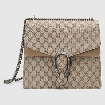 Gucci Dionysus GG Supreme Mini Bag Beige Brown