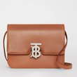 Burberry Small Leather TB Bag Brown