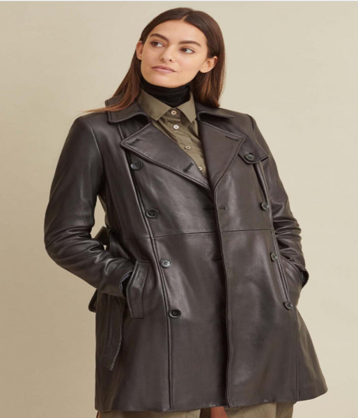 Belted Leather Jacket