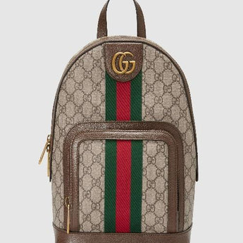Gucci Ophidia GG Small Backpack Beige/Ebony